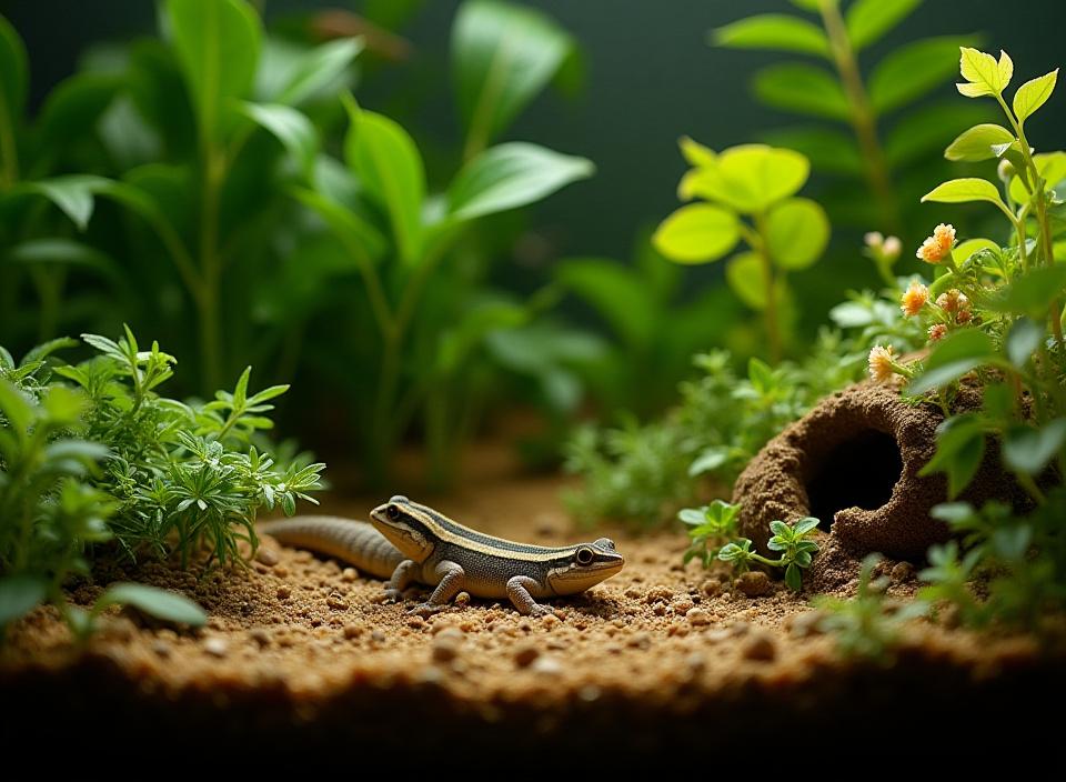 Ground-dwelling reptile terrarium plants